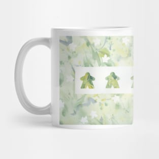 Green and Yellow Meeple Trio Mug